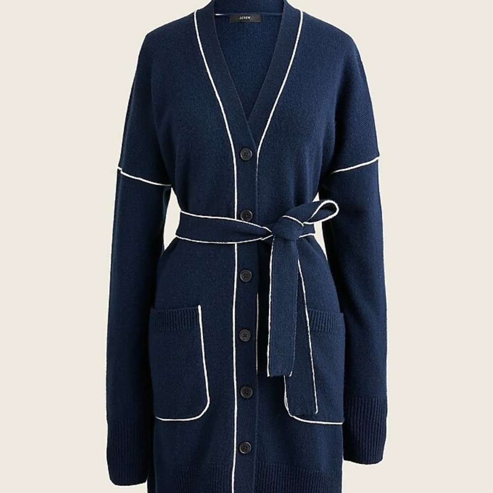 NEW NWT J. Crew Sweater Wool cashmere cardigan dress Item BB380 Size XS